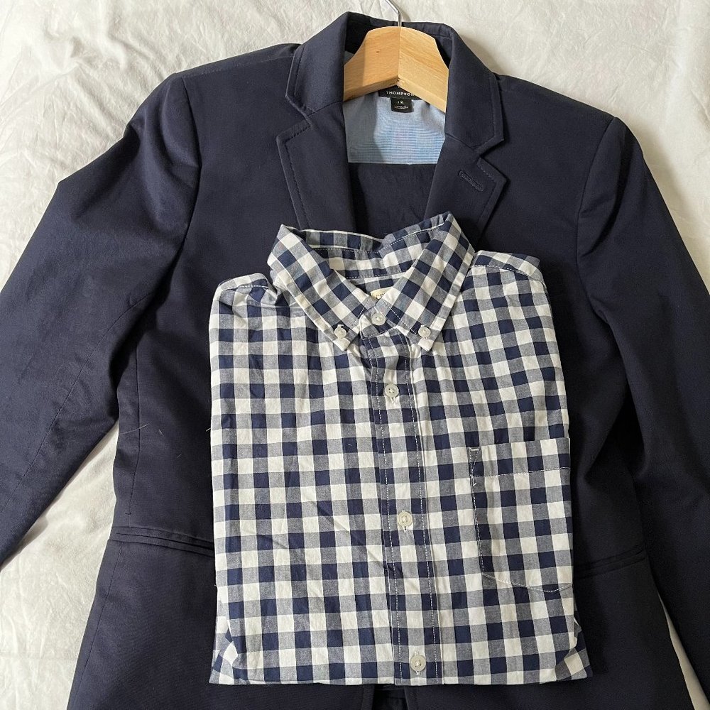 J.Crew Crewcuts Thompson Suit - Pants & Jacket   Navy, SIze 12 (*shirt separate)